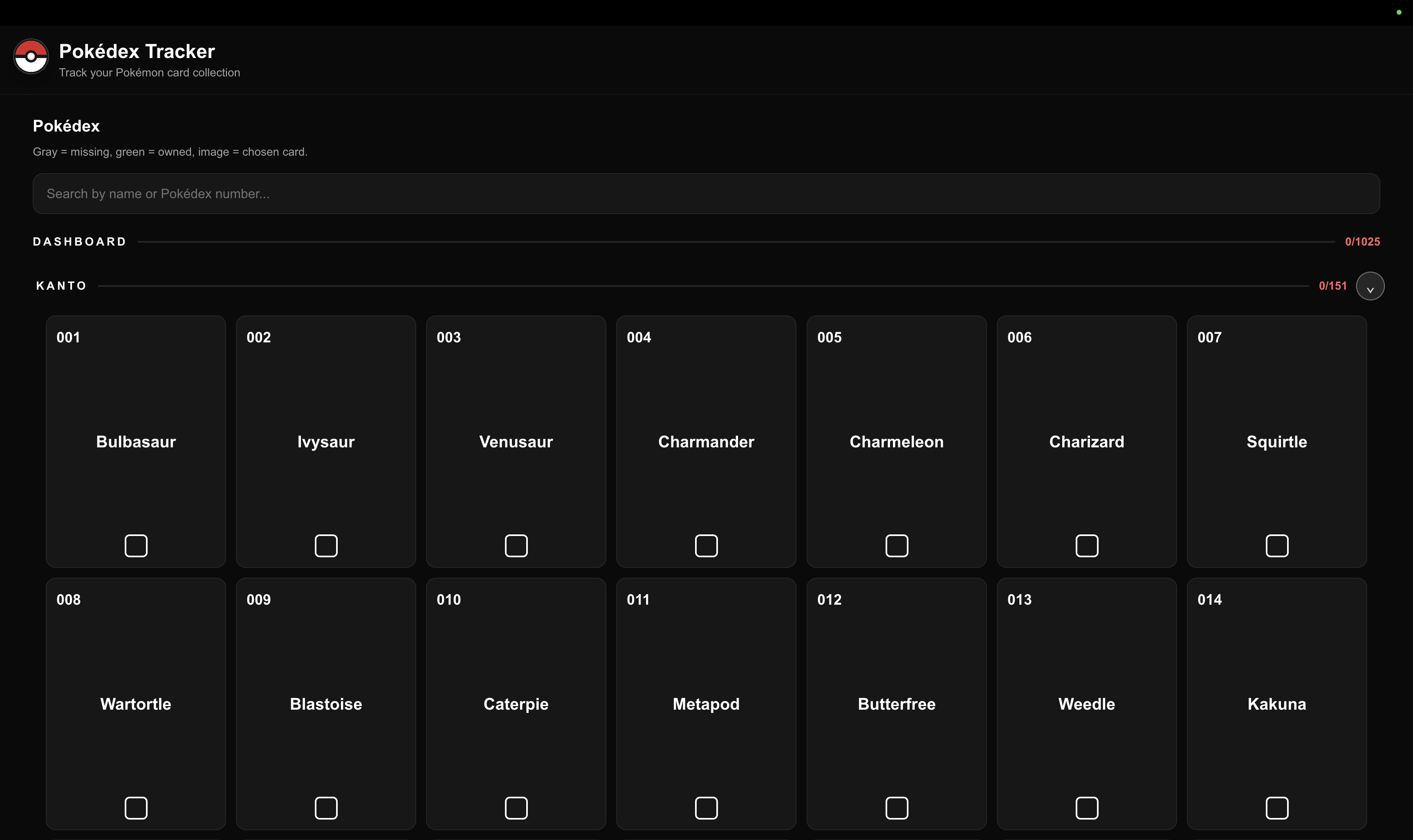Pokemon Tracker App preview